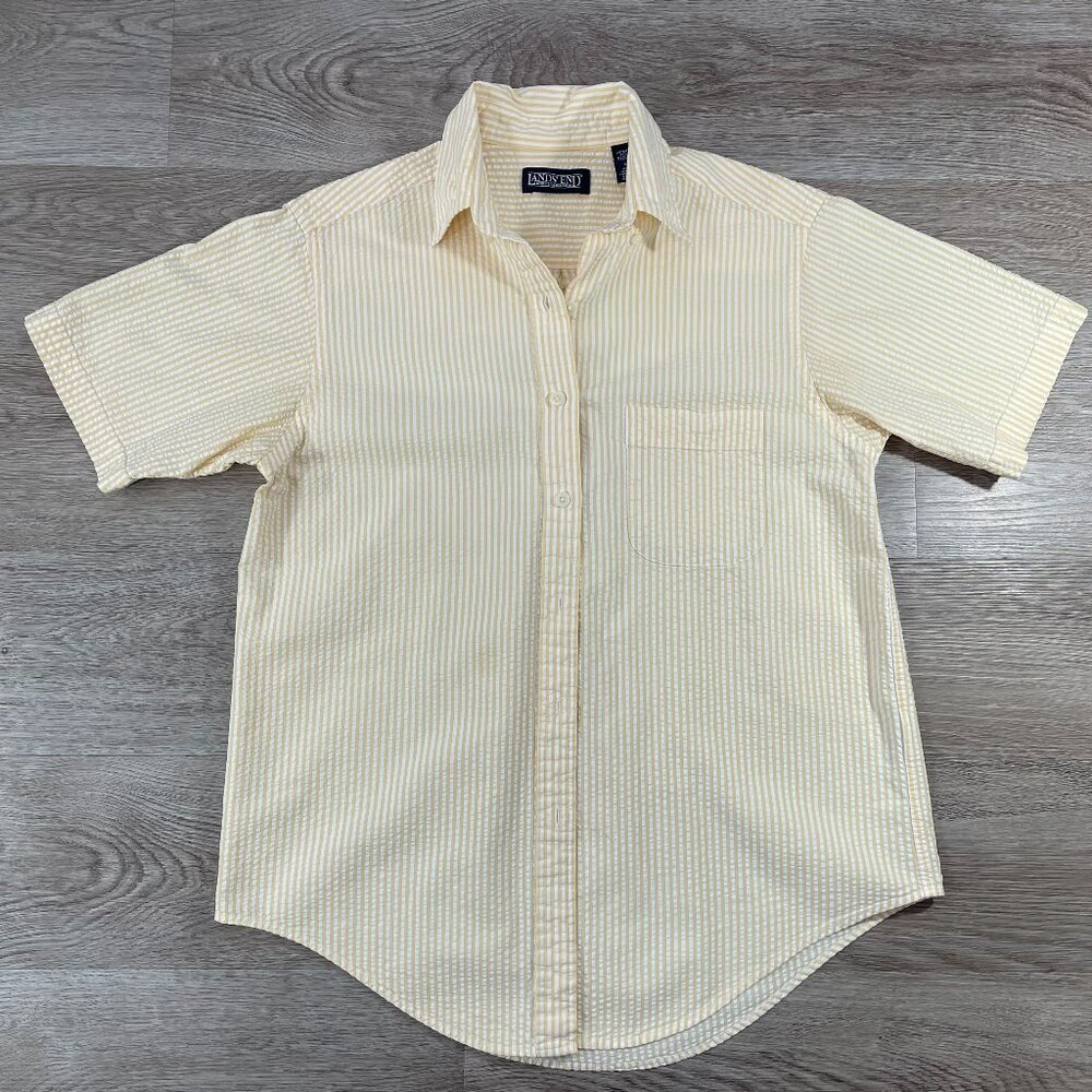 Cotton Waffle Button Down